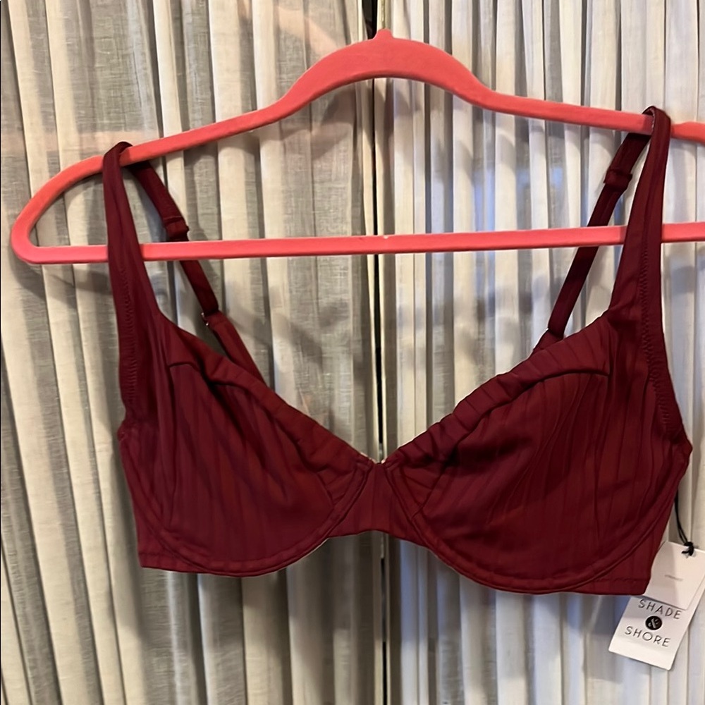 Shade & Shore Red Triangle Bra Intimates